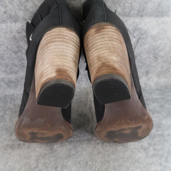 Sam Edelman Shoes Womens 9.5 Booties Fashion Leather Classic Biker Morris Black - Picture 11 of 13